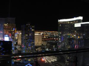 Looking down The Strip from the Cosmopolitan